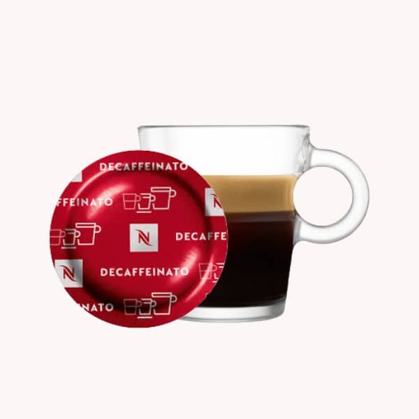 Nespresso-Decaffeinato1.jpg Espresso Decaffeinato, 40ml - cu o pralină Luado