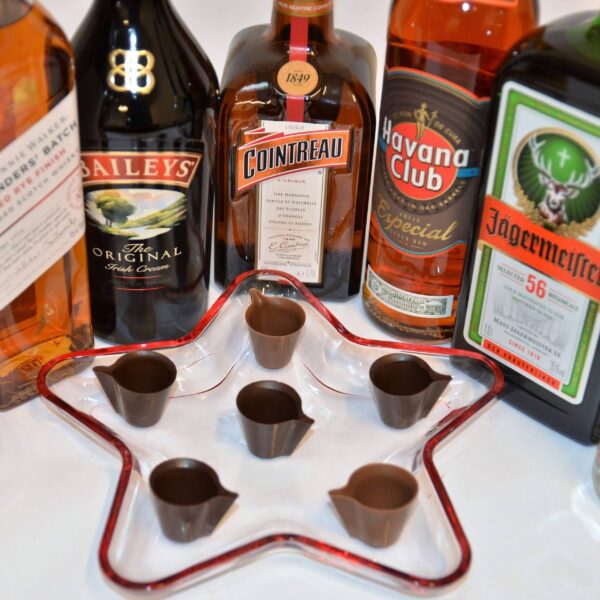 Shot în cupă de ciocolată belgiană, 10ml