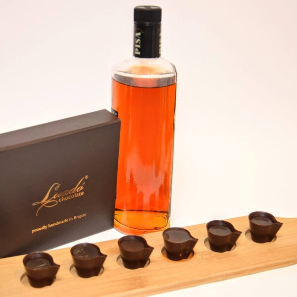 Shot în cupă de ciocolată belgiană, 10ml