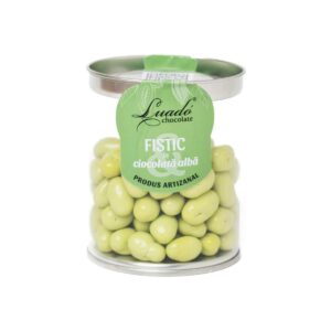 Fistic în ciocolată albă, drajeuri 150g