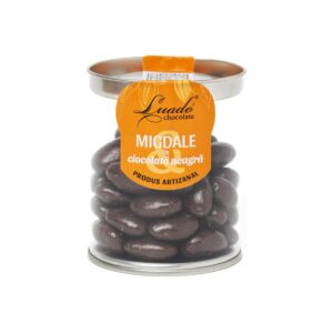 Migdale în ciocolată neagră, drajeuri 150g